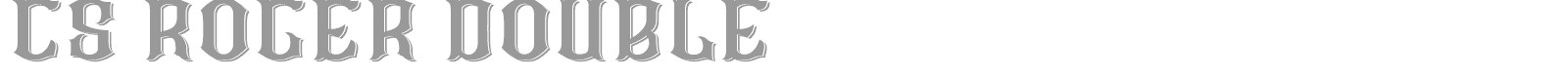 CS Roger font preview
